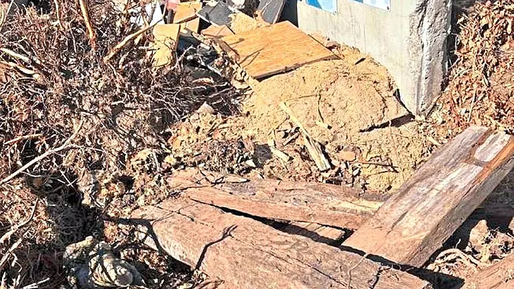 Müll am Häckselplatz illegal abgelegt
